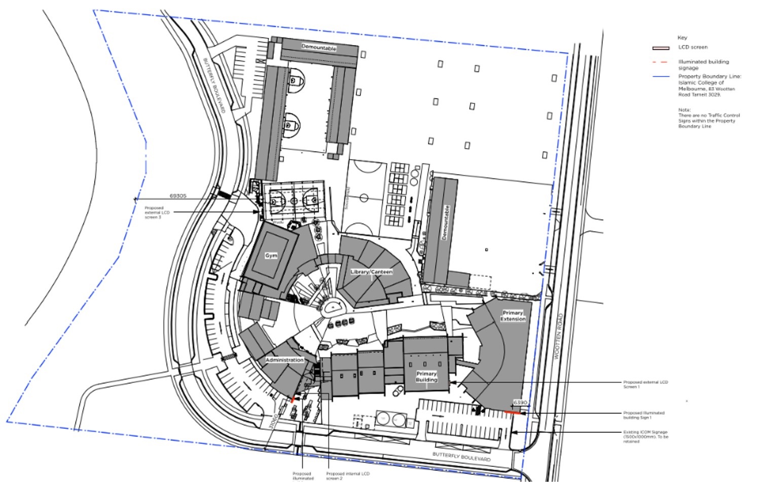 black and white aerial picture of a site plan for a building