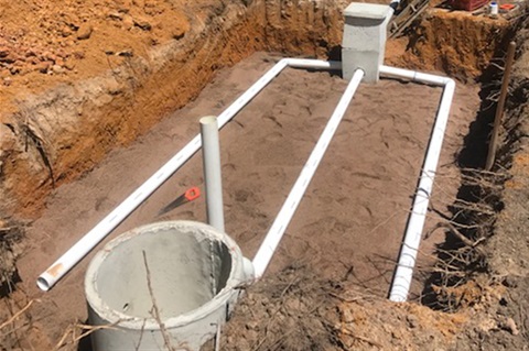 installation of septic system