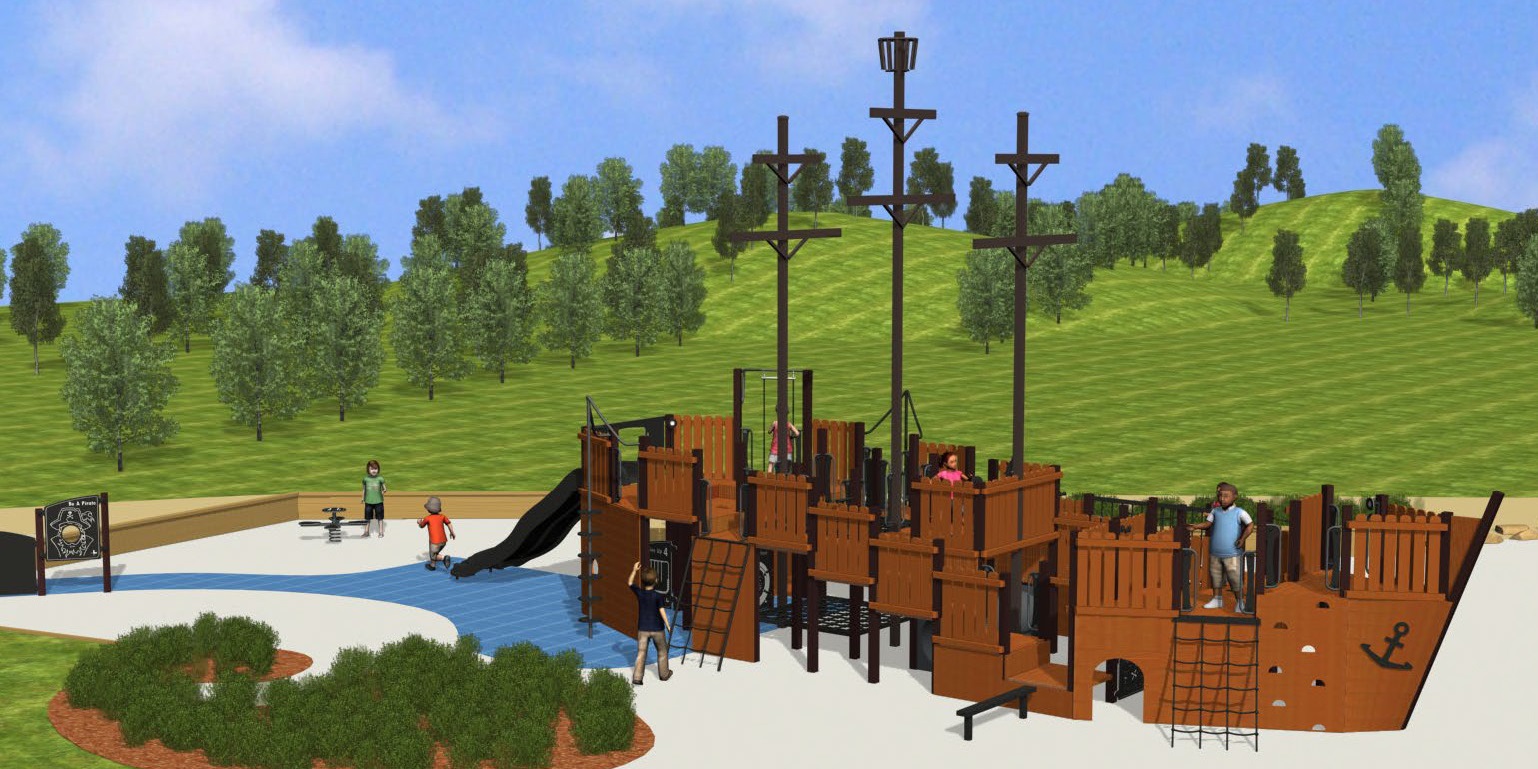 Main Play Space Coogoorah Park - Surf Coast Shire Council - Pirate Ship - Pic 1 - B.jpg