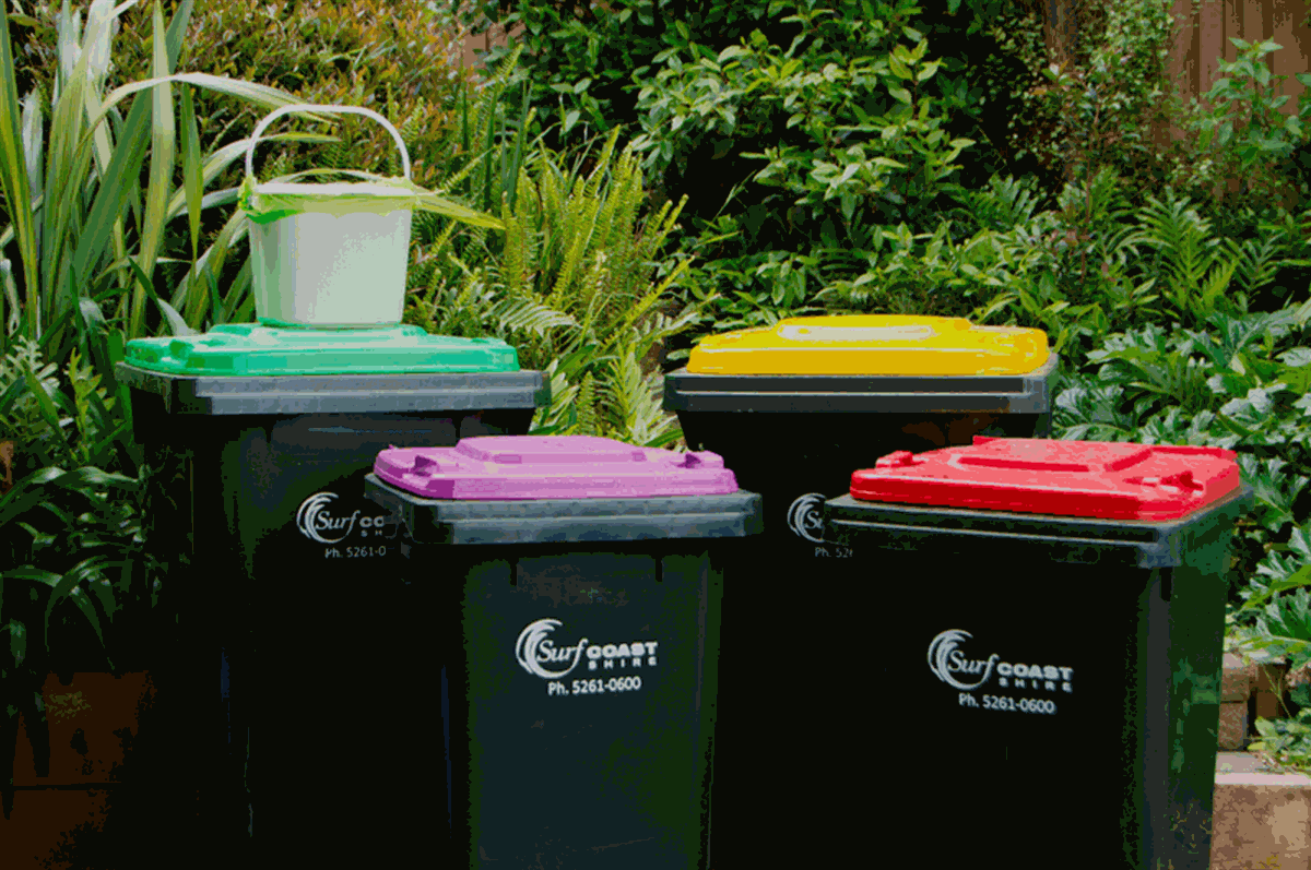 Kerbside bins Surf Coast Shire
