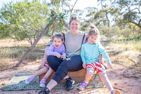 Renee D'Offay with daughters Andie, left, and Harper.JPG