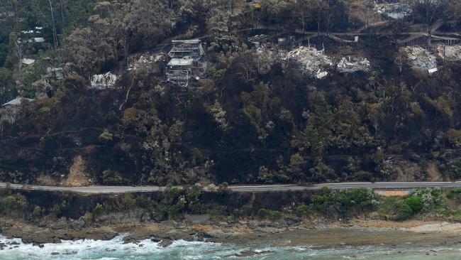 Great Ocean Road after a fire