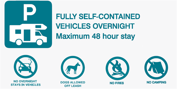 fully self contained vehicles overnight 48 hour stay