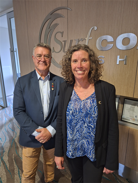 Deputy Mayor Cr Tony Phelps and Mayor Cr Libby Stapleton