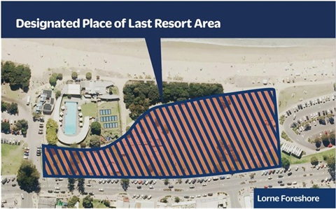 Lorne foreshore Bushfire Place of Last Resort