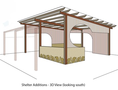 drawing of the new mud hut design