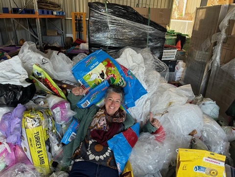 Mayor lying in soft plastics