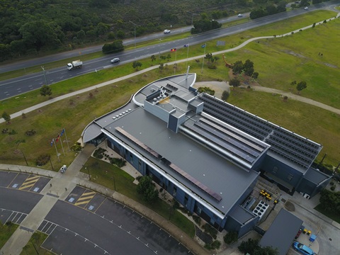 Solar panels on Torquay Council office building.JPG