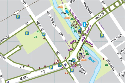 Access map for Winchelsea