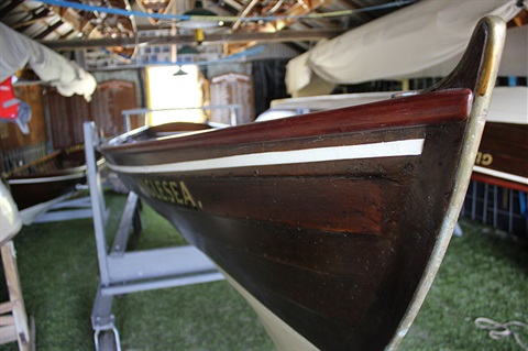 Boat in a shed