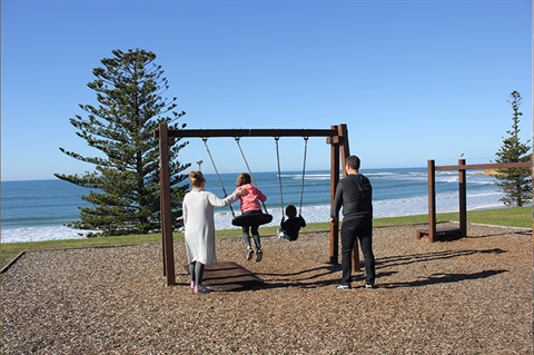 Swinging in winter