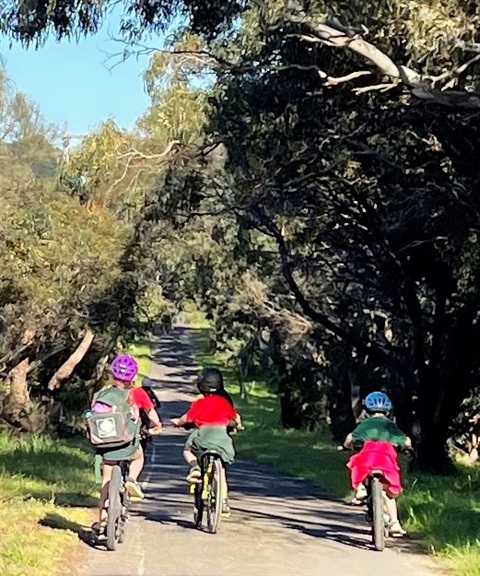 Riding-to-school